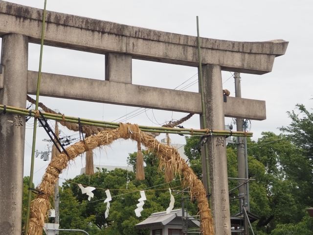 生国魂神社　茅の輪くぐり